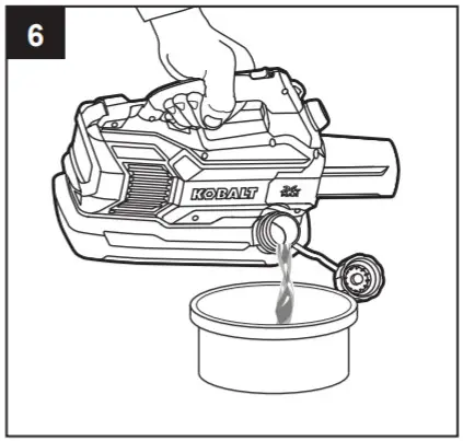 KOBALT KFG 1024B 03 Fogger - Draining