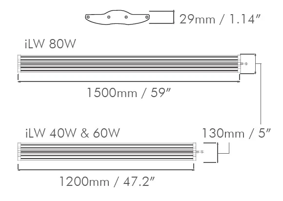 ILUMINAR iLW 2.5 40W IL-4025FSG-120 Single X-Wide 47 Inch FS Grow Light fig 6