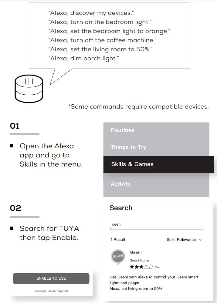 eboy EBESW009 Smart Plug User Guide - Things you can say