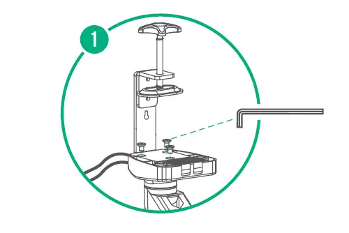 BAUHN AMAB-0222-S Gas- Spring- Monitor- Bracket -with -USB- ports fig 2