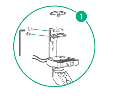 BAUHN AMAB-0222-S Gas- Spring- Monitor- Bracket -with -USB- ports fig 5