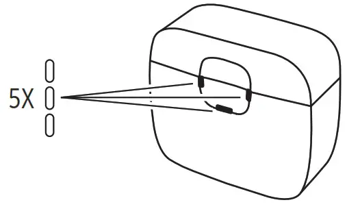 WIDEX WPC101 Charge and Clean Charging Station - Power on