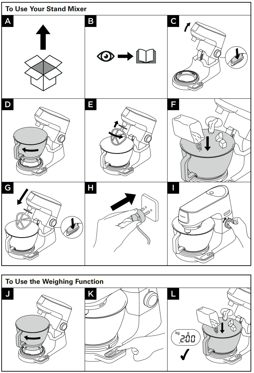 KENWOOD KVC85 Stainless Steel Stand Mixer - fig 1