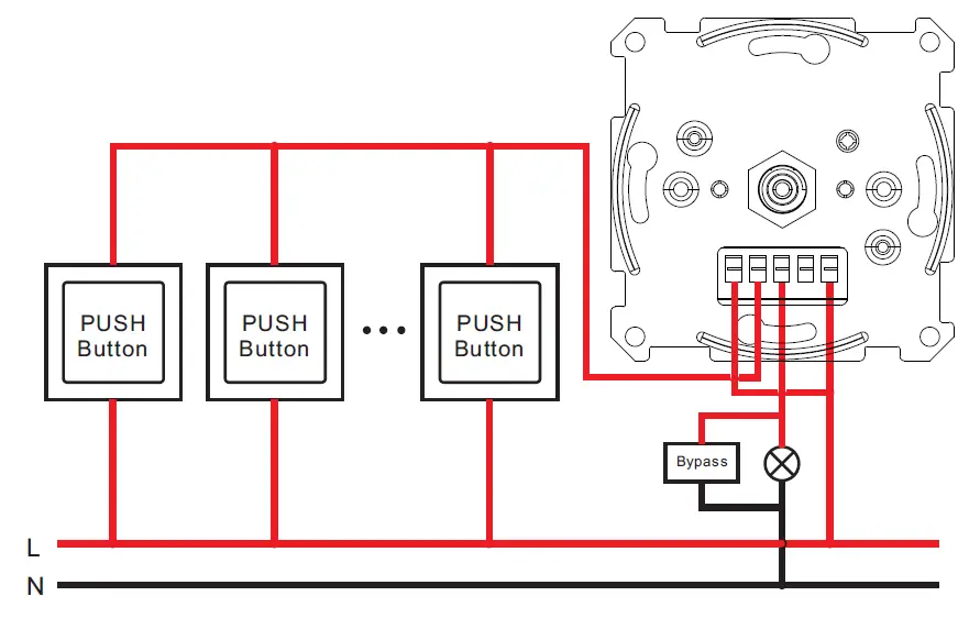 SUNRICHER Push Compatible Z-Wave Knob Smart Dimmer 8