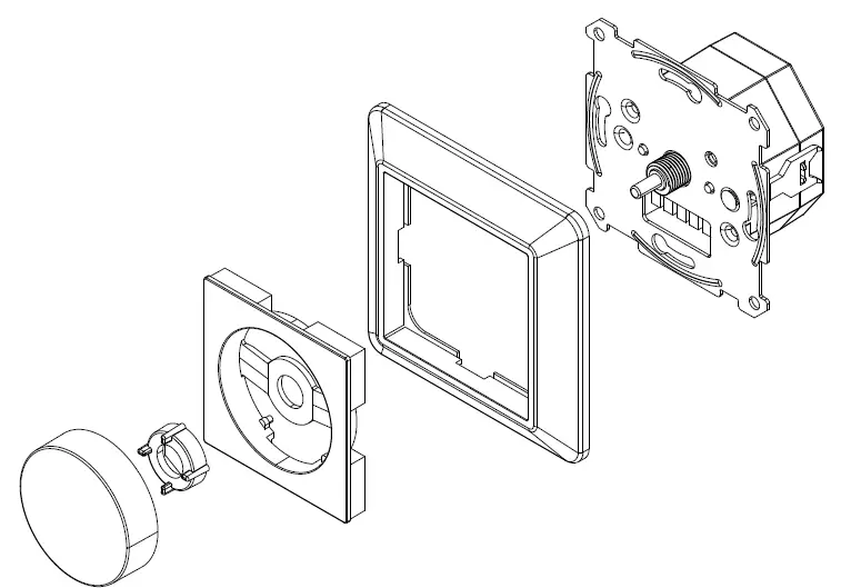 SUNRICHER Push Compatible Z-Wave Knob Smart Dimmer 9