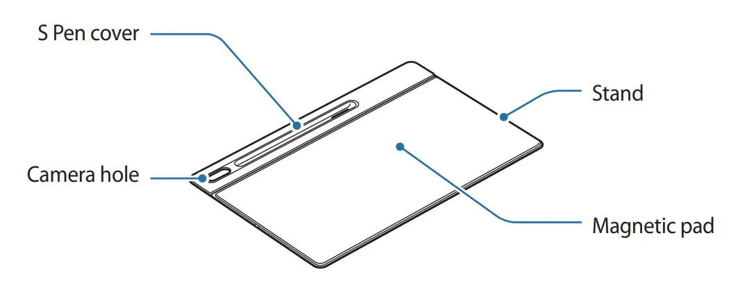 SAMSUNG EF-DX900 Tab S8 Ultra Book Cover Keyboard-Fig1