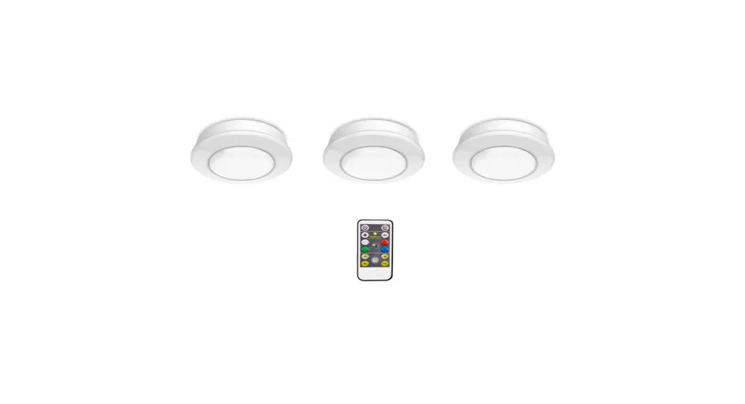 Defiant H-86rf-rgb-3pk Color Changing Led Puck Light With Remote Control User Guide