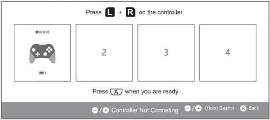 Gamepad connection SWITCH mode