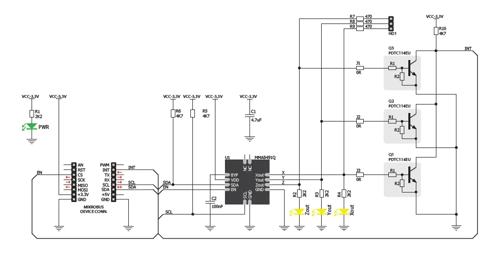 MikroE MMA8491Q TILT-n-SHAKE Click Board fig 5