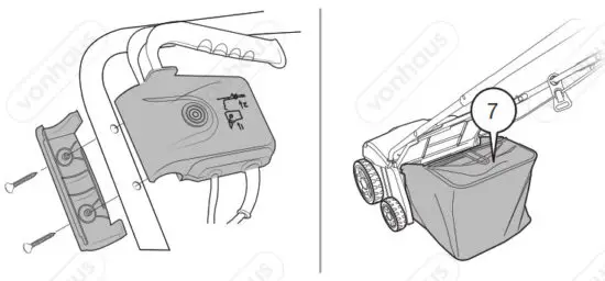 VonHaus 2515109 2 in 1 Lawn Scarifier Electric Garden Lawn Rake 1500W - ASSEMBLY 1