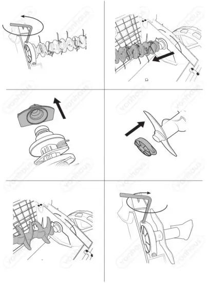 VonHaus 2515109 2 in 1 Lawn Scarifier Electric Garden Lawn Rake 1500W - MAINTENANCE