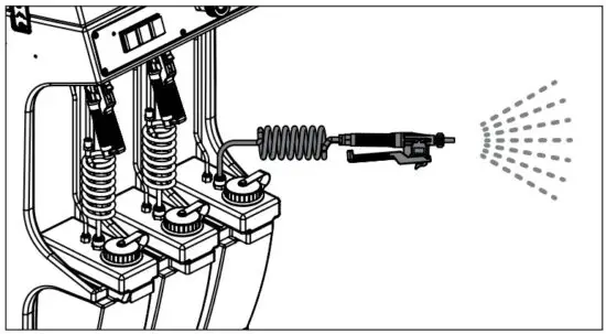 Mytee 80 120 Prep Center S 12 Gallon All In-One Detail Machine - Chemical Bottles