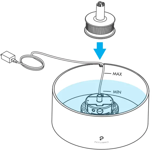 PETLIBRO PLWF004 Rainbow Automatic Ceramic Water Fountain for Pet - fig5