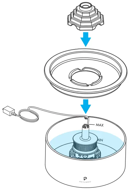 PETLIBRO PLWF004 Rainbow Automatic Ceramic Water Fountain for Pet - fig6
