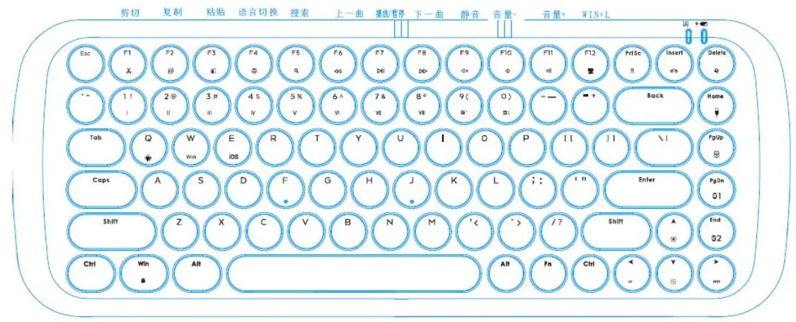 SQT Electronics SK 053TM BT Three Mode Mechanical Keyboard - cover