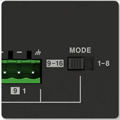 KLARK TEKNIK 8 Channel Output Box with ULTRANET DM8008 utilises