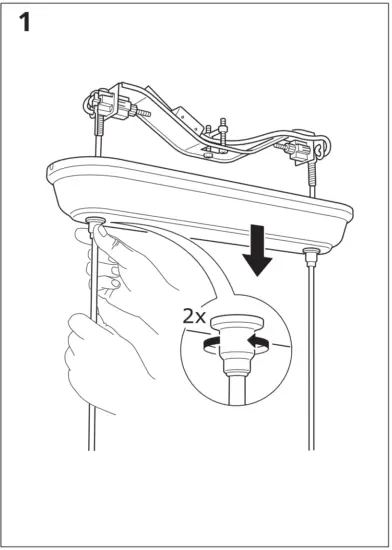 IKEA 903.647 79 AGUNNARYD Pendant Lamp with 3 Lamps - fig2