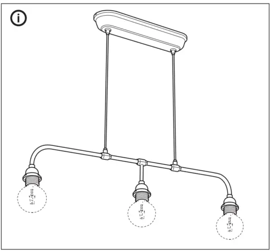 IKEA 903.647 79 AGUNNARYD Pendant Lamp with 3 Lamps - fig20