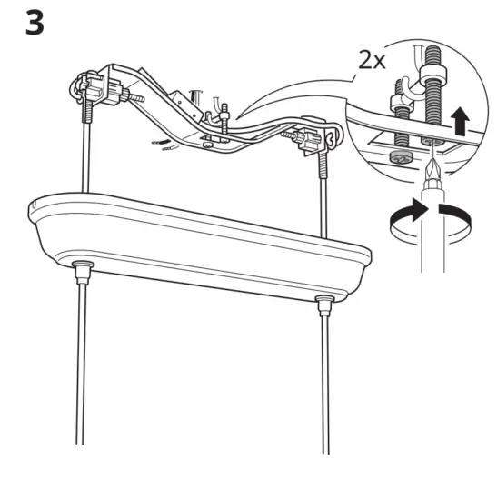 IKEA 903.647 79 AGUNNARYD Pendant Lamp with 3 Lamps - fig4