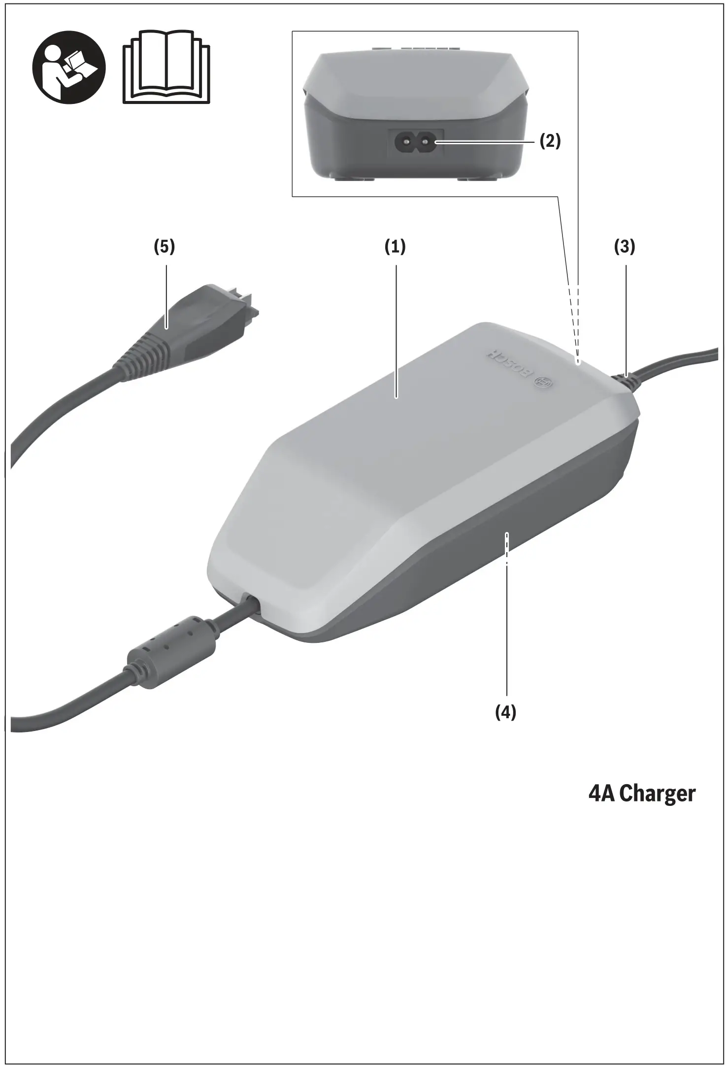 BOSCH BPC3400 4A Charger for Performance CX Smart System - overview