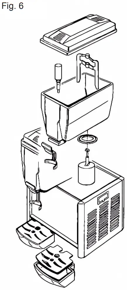 AVANTCO RDM 32 2 and 3 Bowl Juice Dispenser - Fig 6