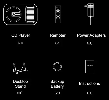 BASN 2A6CN CDPW CD Player - accessories