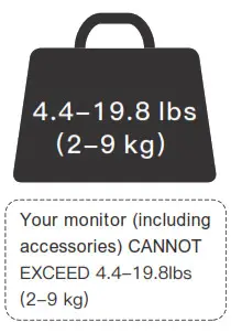 HUANUO HNDS8 Dual Monitor Stand Weight Restrictions