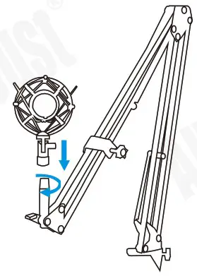 August REC100 USB Studio Microphone - Instruction 4