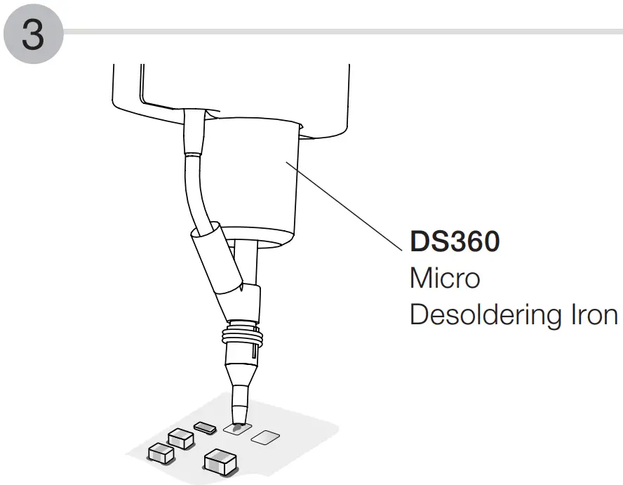 Chip Compoments Rework Process using Tweezers and Pedal