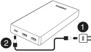 CHARGING YOUR PORTABLE BATTERY