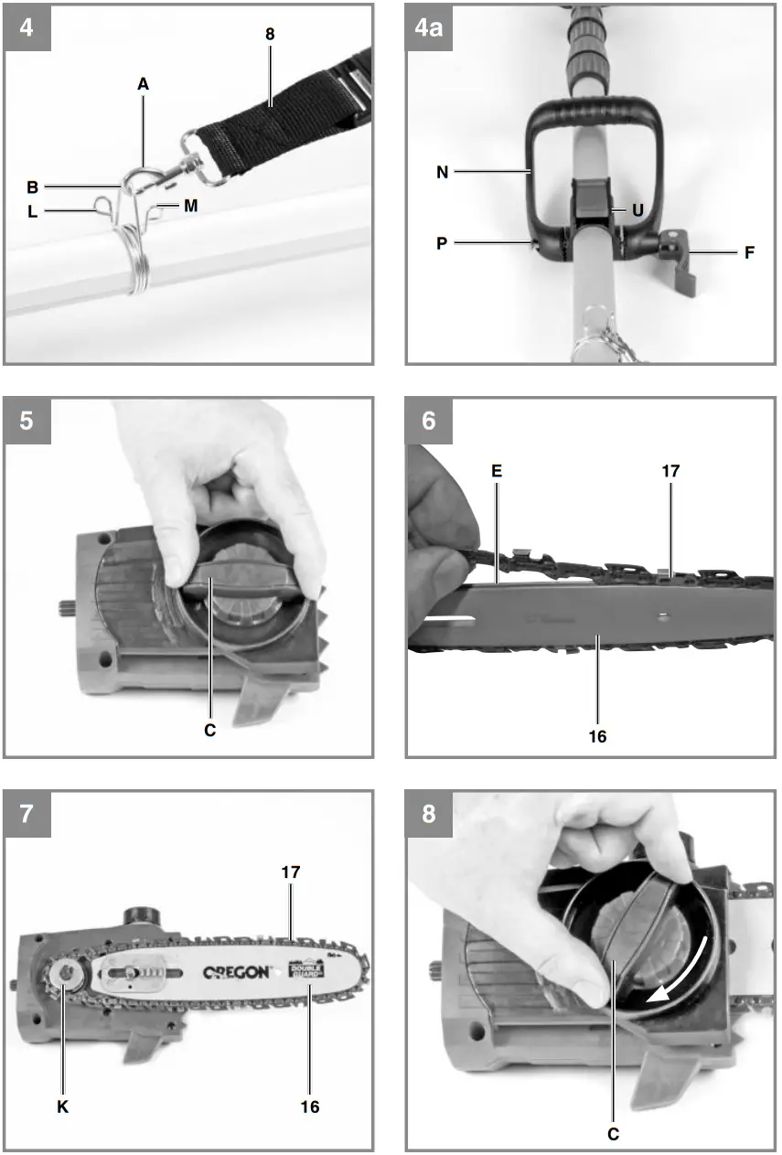 Einhell GE-LC 18 Li T Cordless Pole Mounted Pruner - fig1