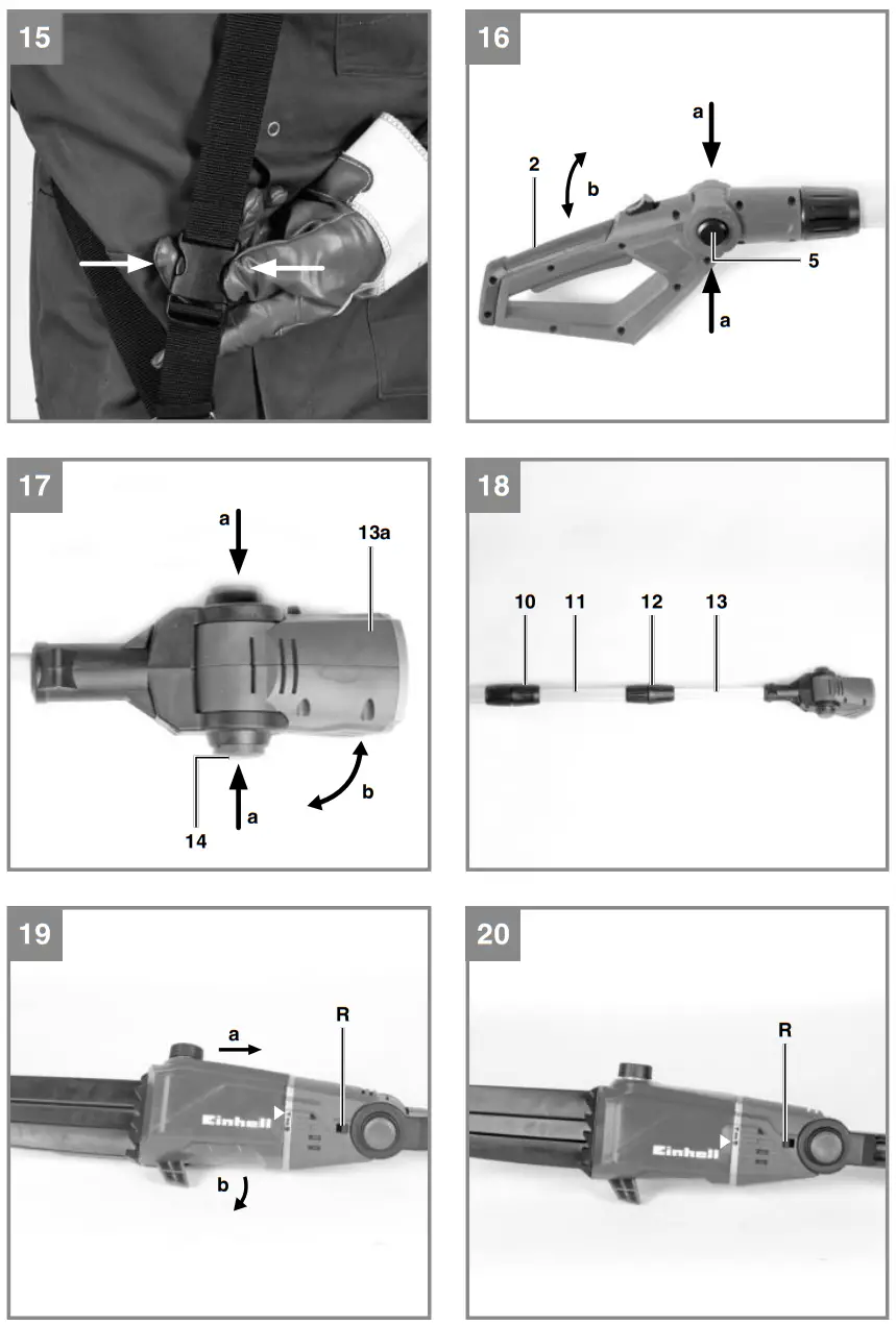 Einhell GE-LC 18 Li T Cordless Pole Mounted Pruner - fig3