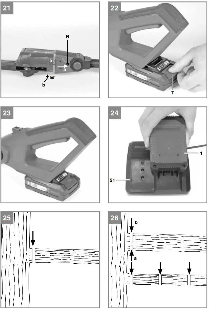 Einhell GE-LC 18 Li T Cordless Pole Mounted Pruner - fig4