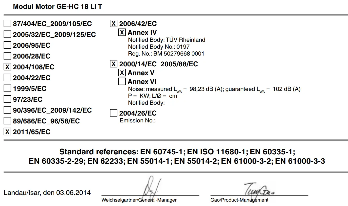 Einhell GE-LC 18 Li T Cordless Pole Mounted Pruner - fig6