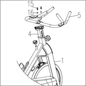 FIG 12 Attach handlebar
