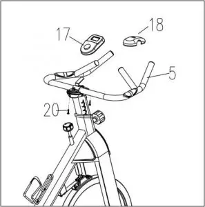 FIG 13 Fix the upper part of handlebar decoration cover