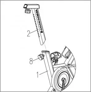FIG 14 Slacken the knurled section of the round knob