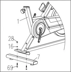 FIG 8 Attach the rear stabilizer