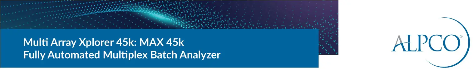 ALPCO Multi Array Xplorer 45k MAX 45k Fully Automated Multiplex Batch Analyzer Instructions