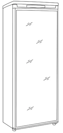Adexa AX268BVC ShowCase Upright Fridges