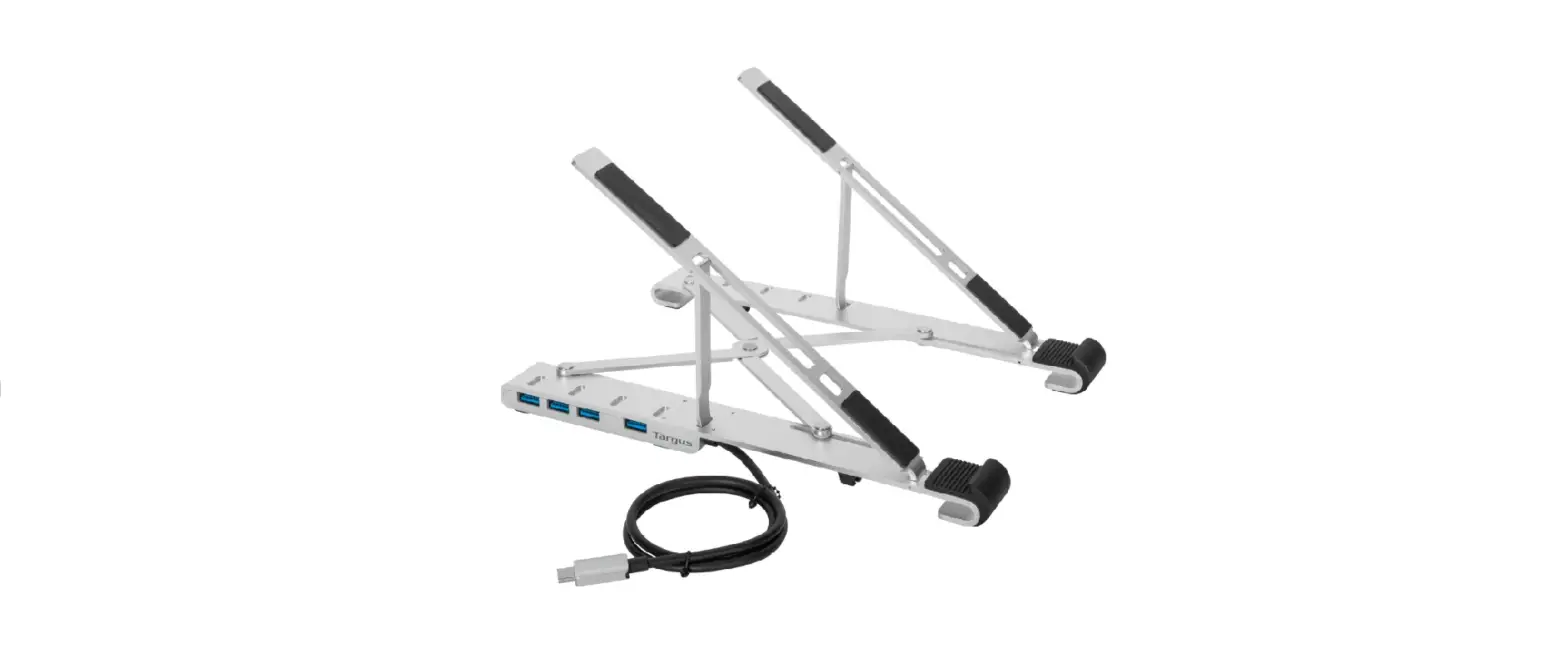 Targus Awu100205gl Portable Laptop Stand + Integrated Usb-a Hub User Guide
