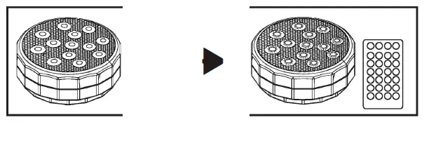 LOFTER 4 Pack Submersible LED Lights FIG (4)..