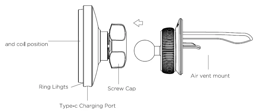 YOLITE MG2S Wireless Car Charger fig (1)