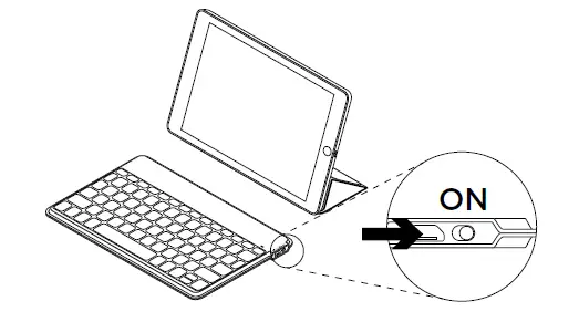 Turn on the keyboard