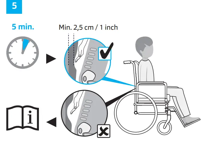 VICAIR Multifunctional O2 Back Wheelchair Back Support Cushion FIG 8