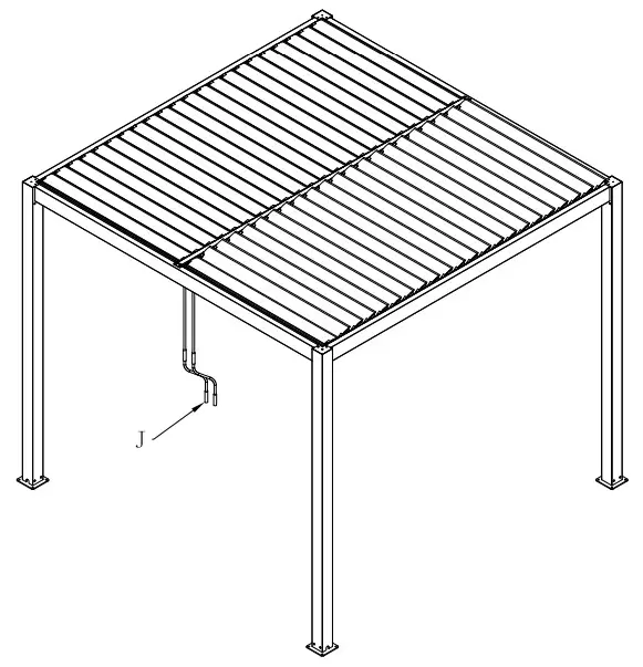 DANCOVER PA153015 Bioclimatic Pergola Gazebo San Pablo - Figure 19