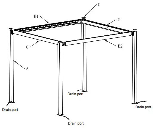 DANCOVER PA153015 Bioclimatic Pergola Gazebo San Pablo - Figure 4