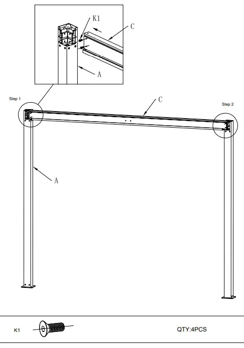 DANCOVER PA153015 Bioclimatic Pergola Gazebo San Pablo - Figure 6