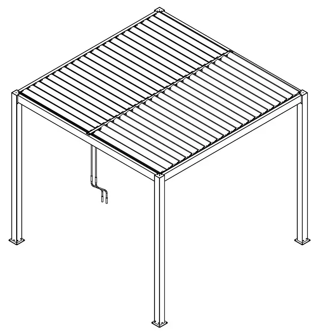 DANCOVER PA153015 Bioclimatic Pergola Gazebo San Pablo
