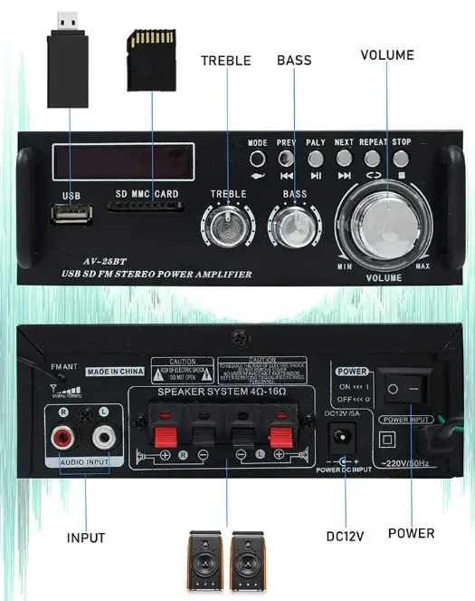 Anytek-AV-25BT-Wireless-Bluetooth-5.0-Stereo-Amplifier-System-fig-1